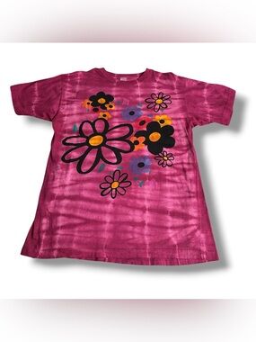 Women’s Unknown Brand Flower Tie-Dye T-Shirt